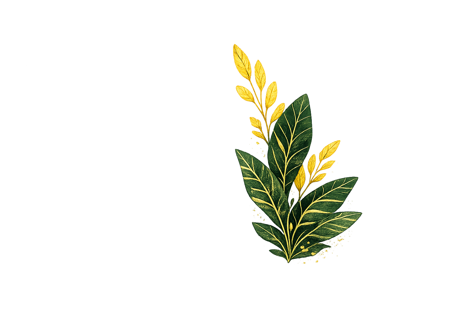 Hoja decorativa derecha